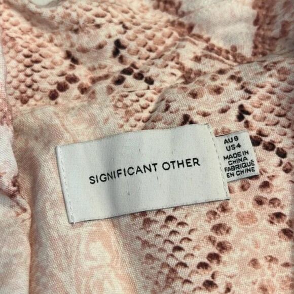 Significant Other Reflection Blazer in Dress in Snake - 4 ($200) - Picture 5 of 9